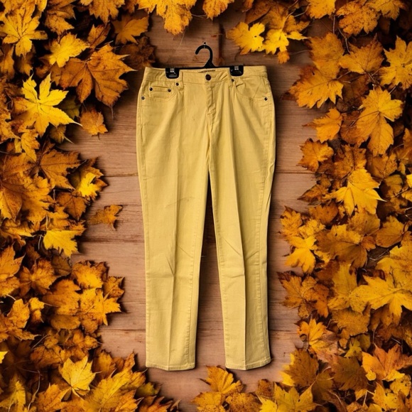 Earl Jean Yellow Straight Fit Jeans - Picture 4 of 16